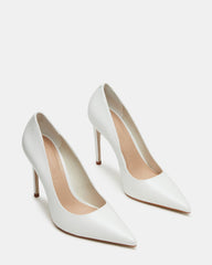 Noir White Leather