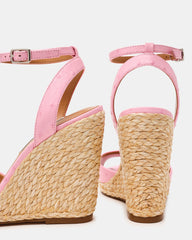 Devin Ostrich Pink Leather