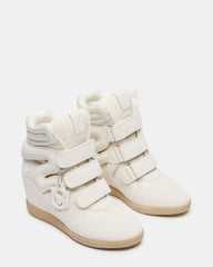 Mavis White Suede