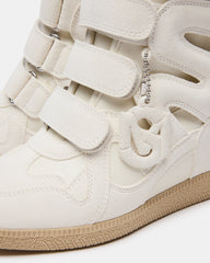 Mavis White Suede