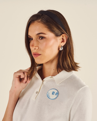 Lingua Franca Cotton Silk Polo